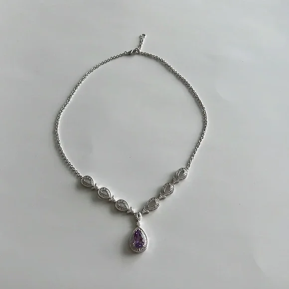 Genuine Amethyst Necklace - Picture 5 of 7